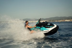Circuito en moto de agua en la bahía de Ibiza